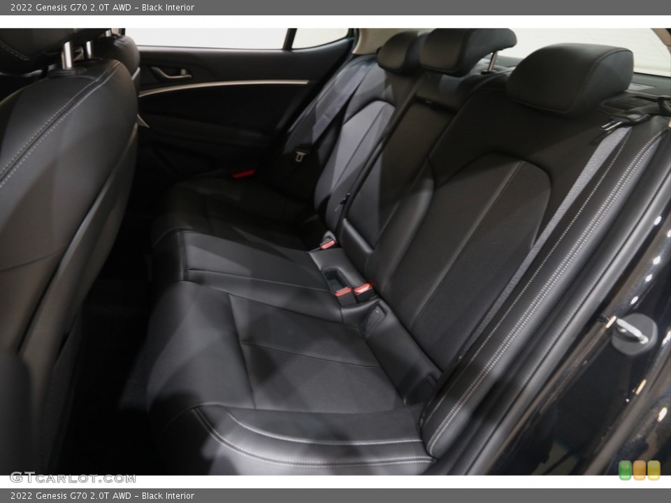 Black Interior Rear Seat for the 2022 Genesis G70 2.0T AWD #145625066