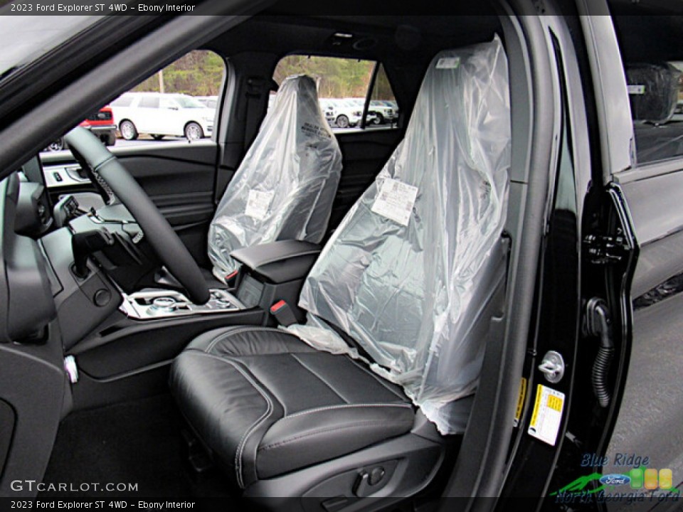 Ebony Interior Front Seat for the 2023 Ford Explorer ST 4WD #145625096