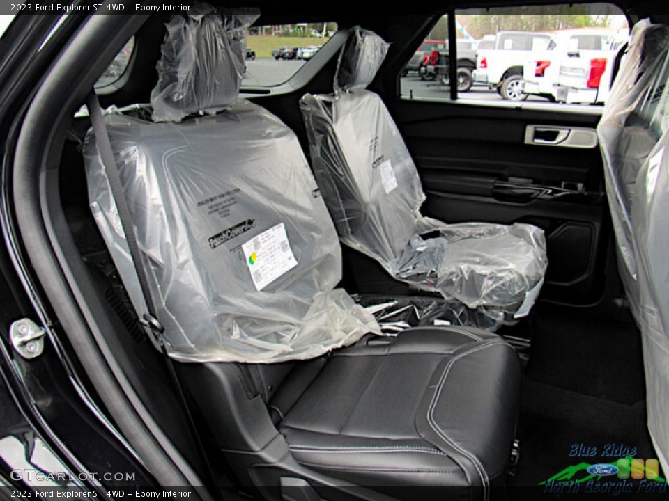 Ebony Interior Rear Seat for the 2023 Ford Explorer ST 4WD #145625141
