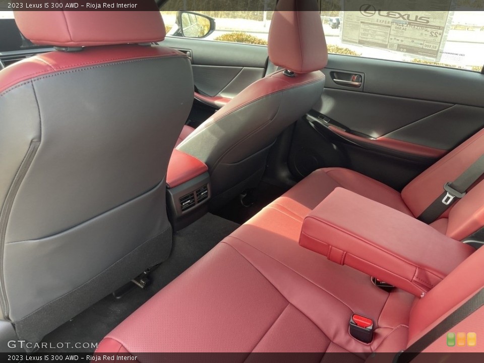 Rioja Red Interior Rear Seat for the 2023 Lexus IS 300 AWD #145627958