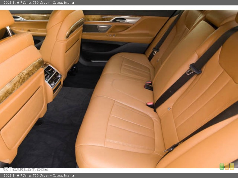 Cognac Interior Rear Seat for the 2018 BMW 7 Series 750i Sedan #145627976