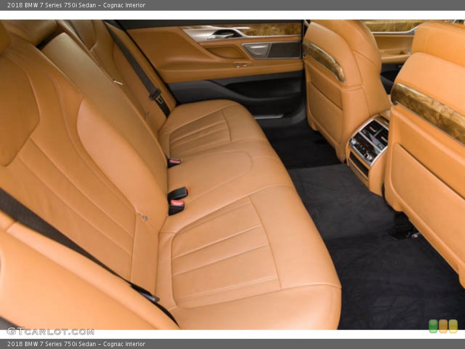 Cognac Interior Rear Seat for the 2018 BMW 7 Series 750i Sedan #145628342