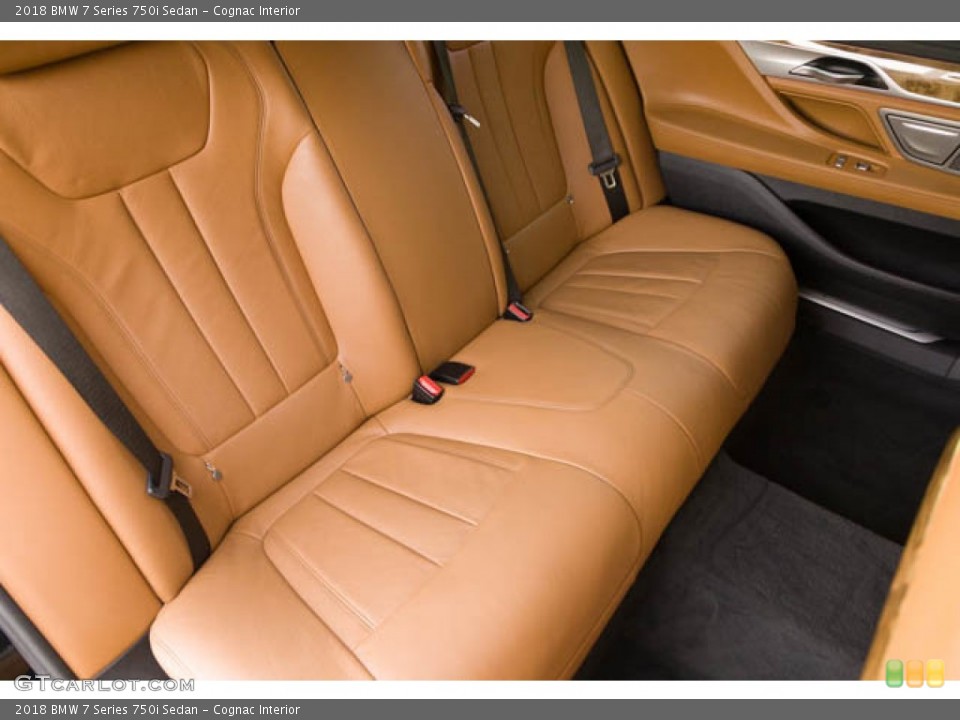 Cognac Interior Rear Seat for the 2018 BMW 7 Series 750i Sedan #145628366