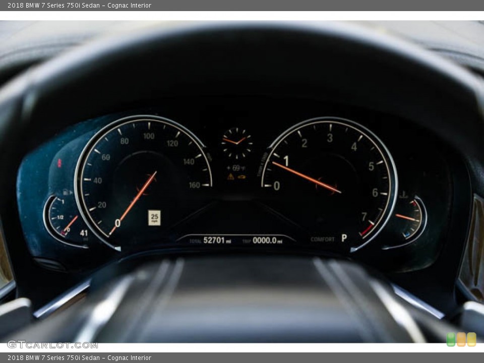 Cognac Interior Gauges for the 2018 BMW 7 Series 750i Sedan #145628486