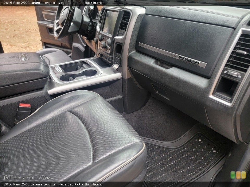 Black Interior Dashboard for the 2016 Ram 2500 Laramie Longhorn Mega Cab 4x4 #145628858