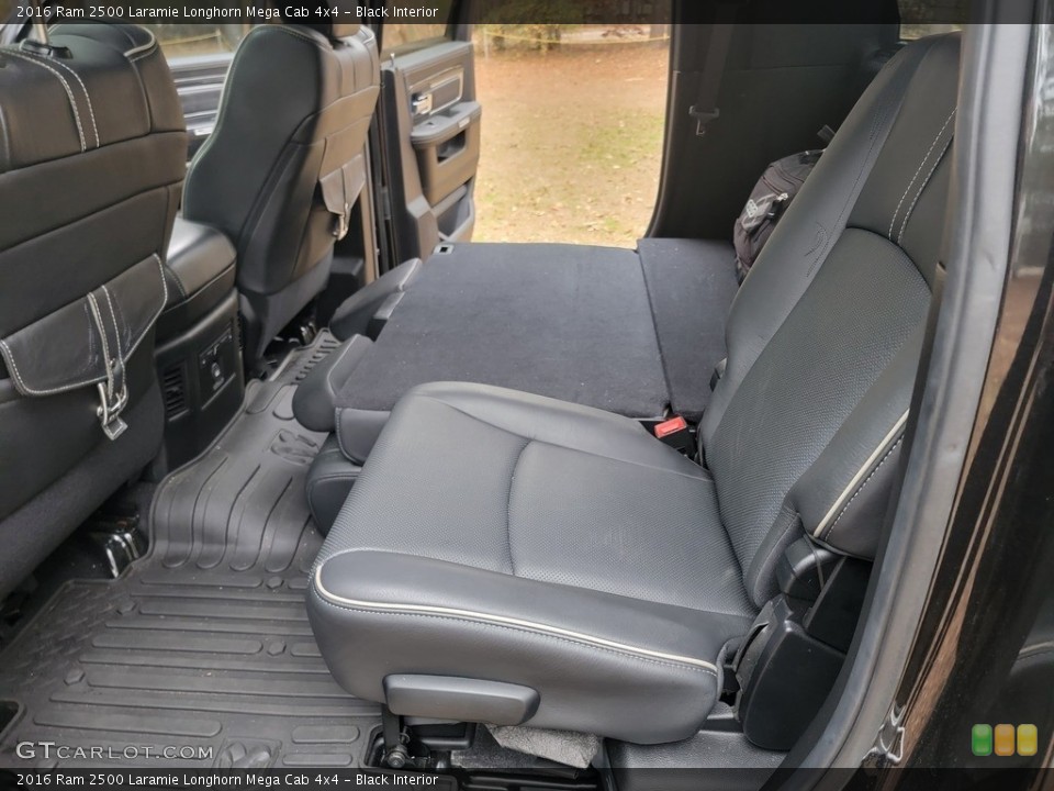 Black Interior Rear Seat for the 2016 Ram 2500 Laramie Longhorn Mega Cab 4x4 #145628912