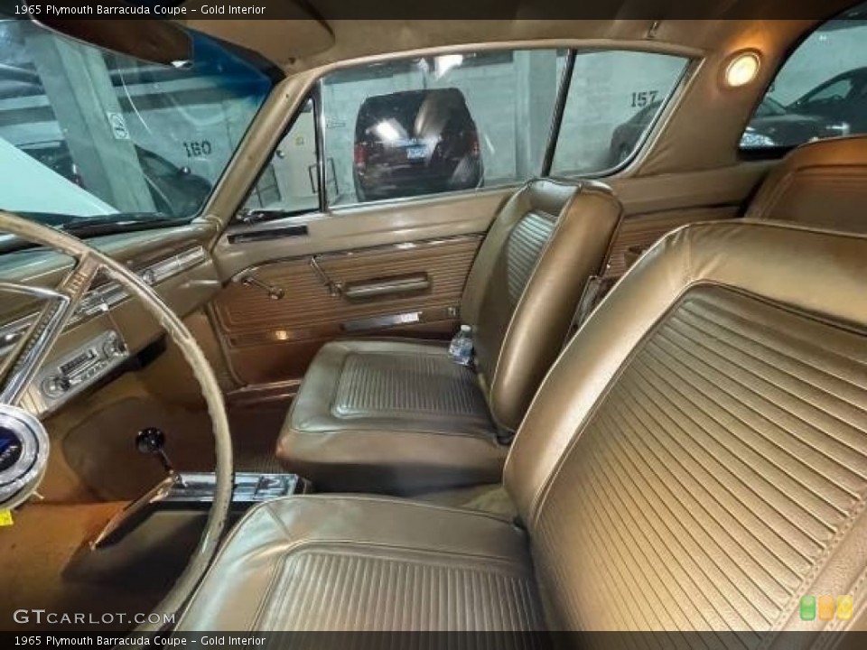 Gold 1965 Plymouth Barracuda Interiors