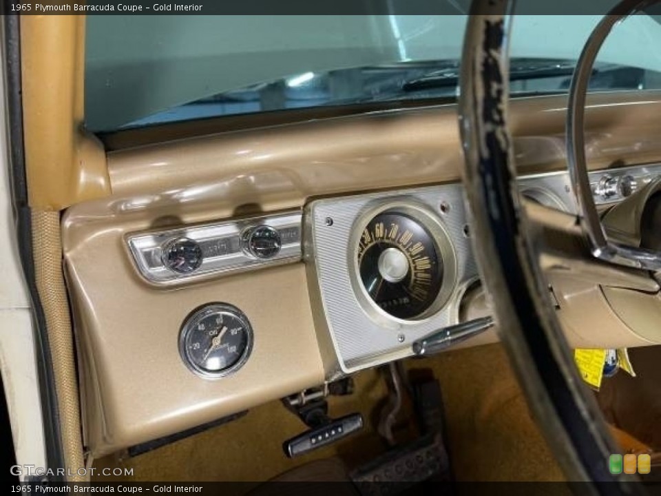 Gold Interior Dashboard for the 1965 Plymouth Barracuda Coupe #145629629