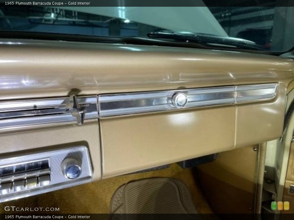 Gold Interior Dashboard for the 1965 Plymouth Barracuda Coupe #145629647