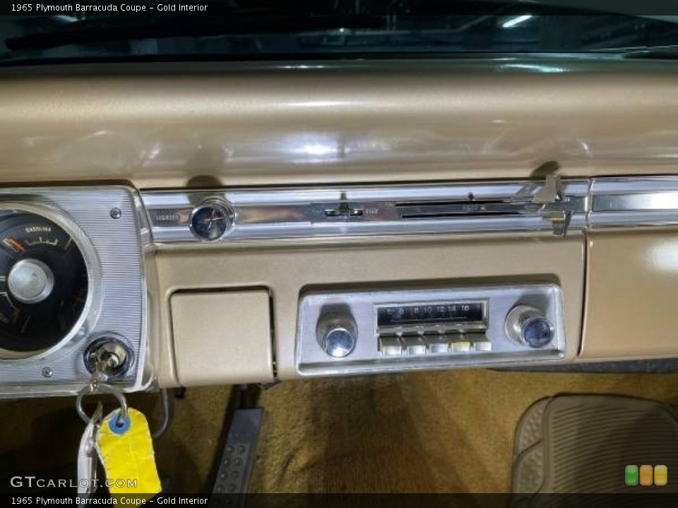 Gold Interior Audio System for the 1965 Plymouth Barracuda Coupe #145629668