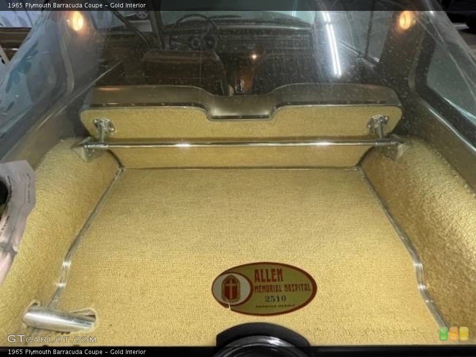 Gold Interior Trunk for the 1965 Plymouth Barracuda Coupe #145629851