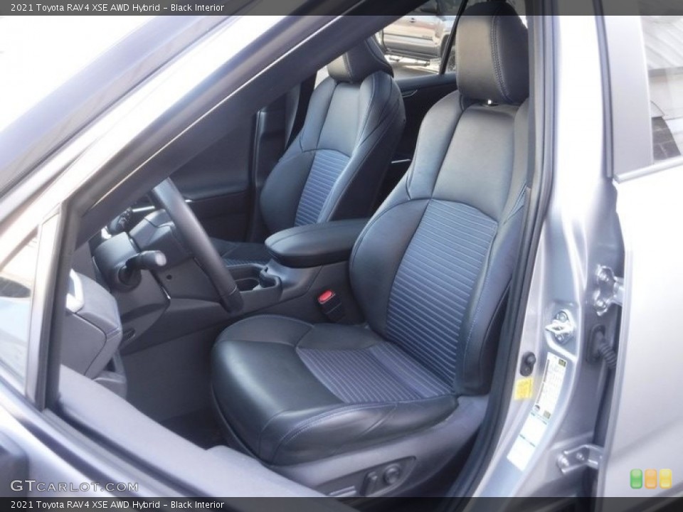Black Interior Front Seat for the 2021 Toyota RAV4 XSE AWD Hybrid #145630073