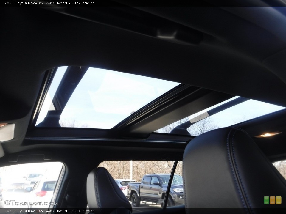 Black Interior Sunroof for the 2021 Toyota RAV4 XSE AWD Hybrid #145630121