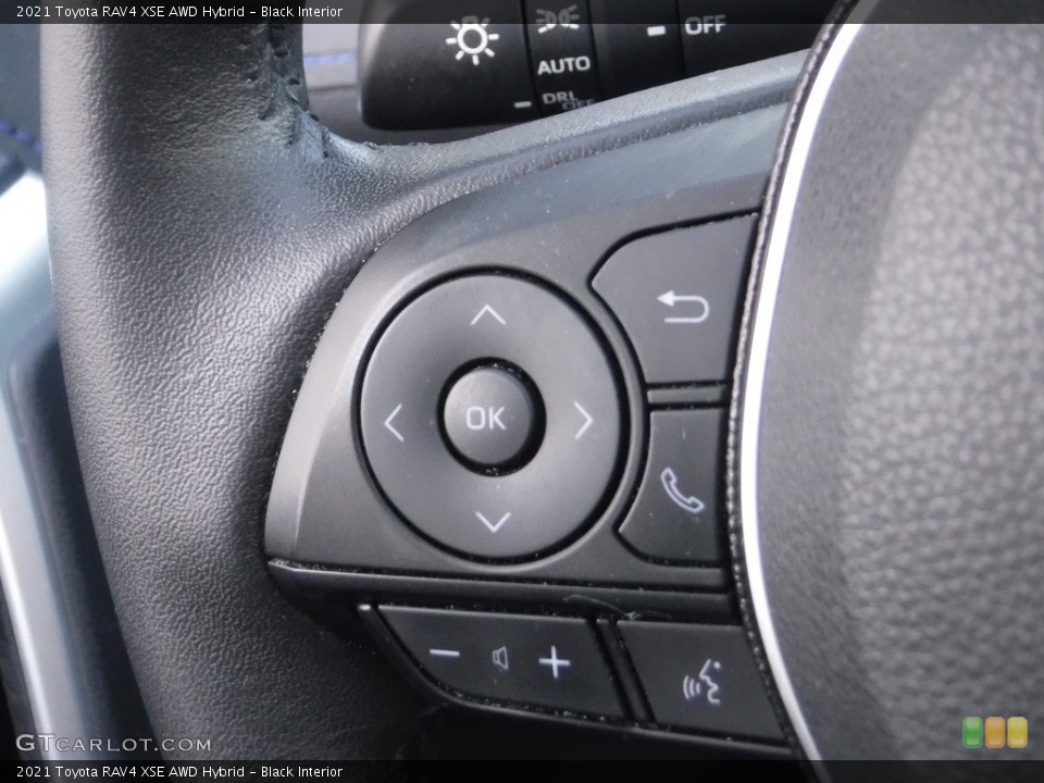 Black Interior Steering Wheel for the 2021 Toyota RAV4 XSE AWD Hybrid #145630232