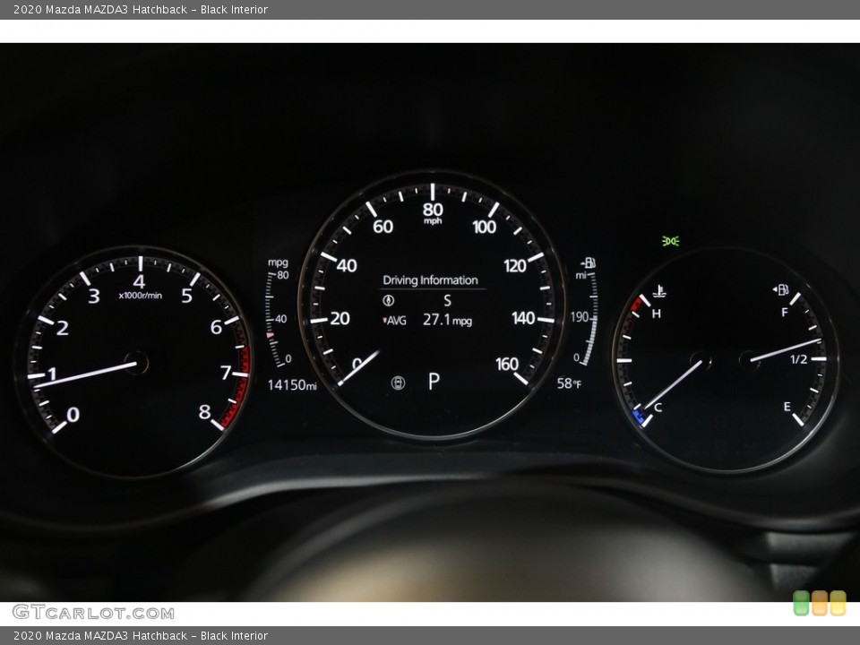 Black Interior Gauges for the 2020 Mazda MAZDA3 Hatchback #145630661