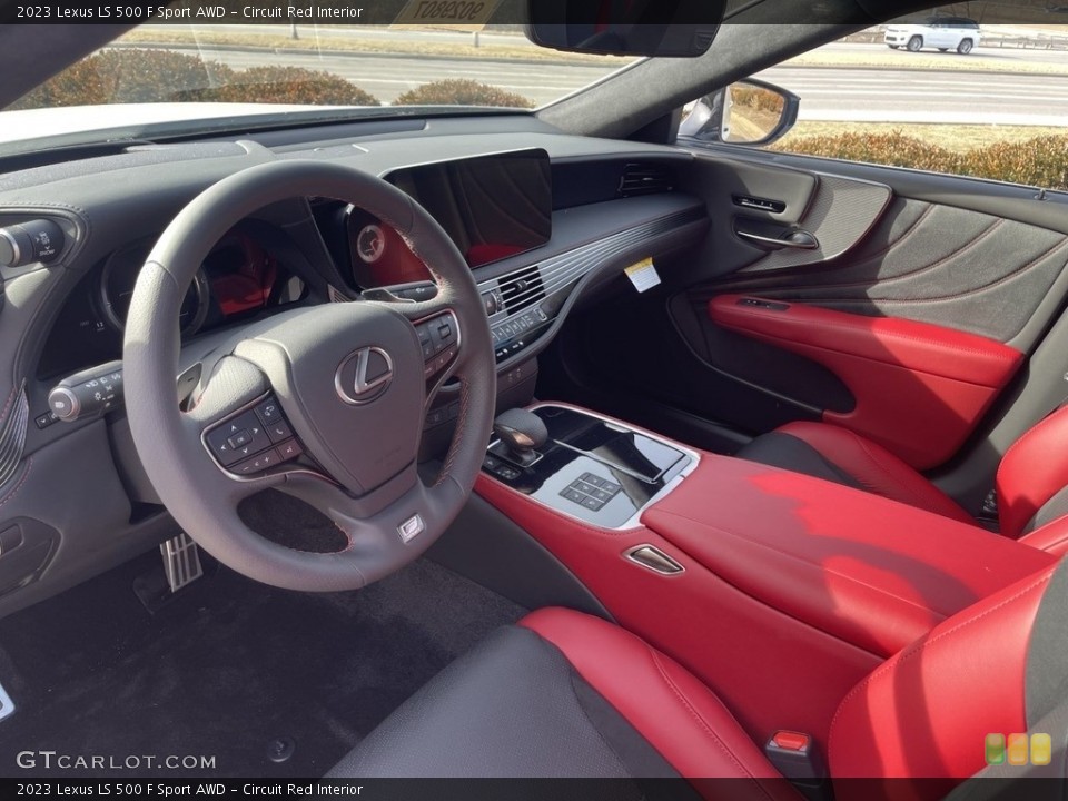 Circuit Red Interior Photo for the 2023 Lexus LS 500 F Sport AWD #145633667