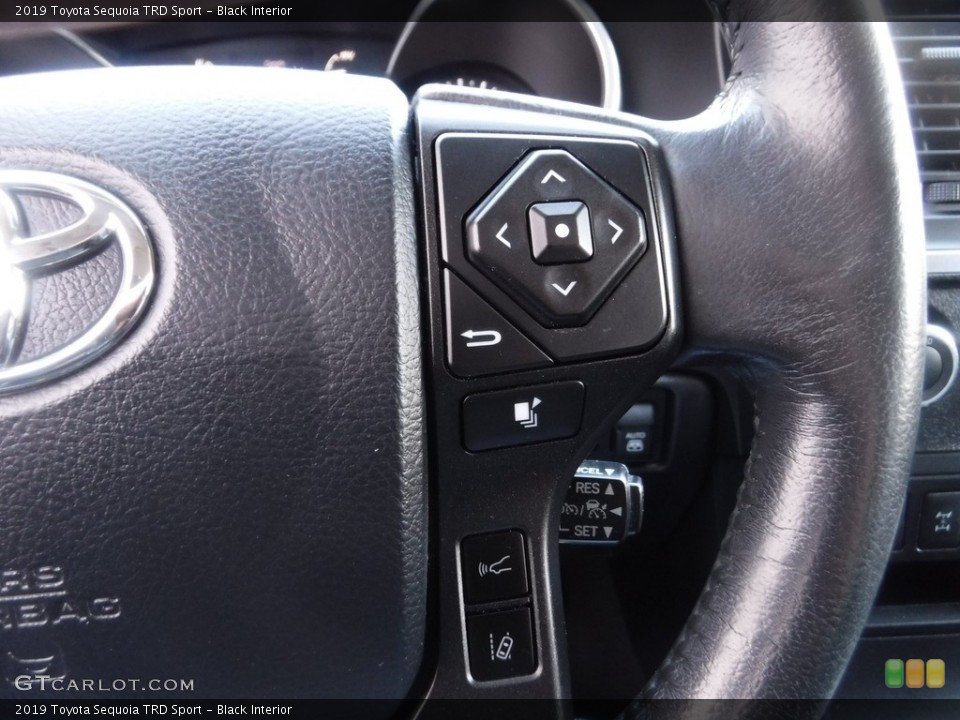Black Interior Steering Wheel for the 2019 Toyota Sequoia TRD Sport #145636046