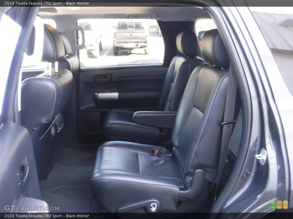 Black Interior Rear Seat for the 2019 Toyota Sequoia TRD Sport #145636091