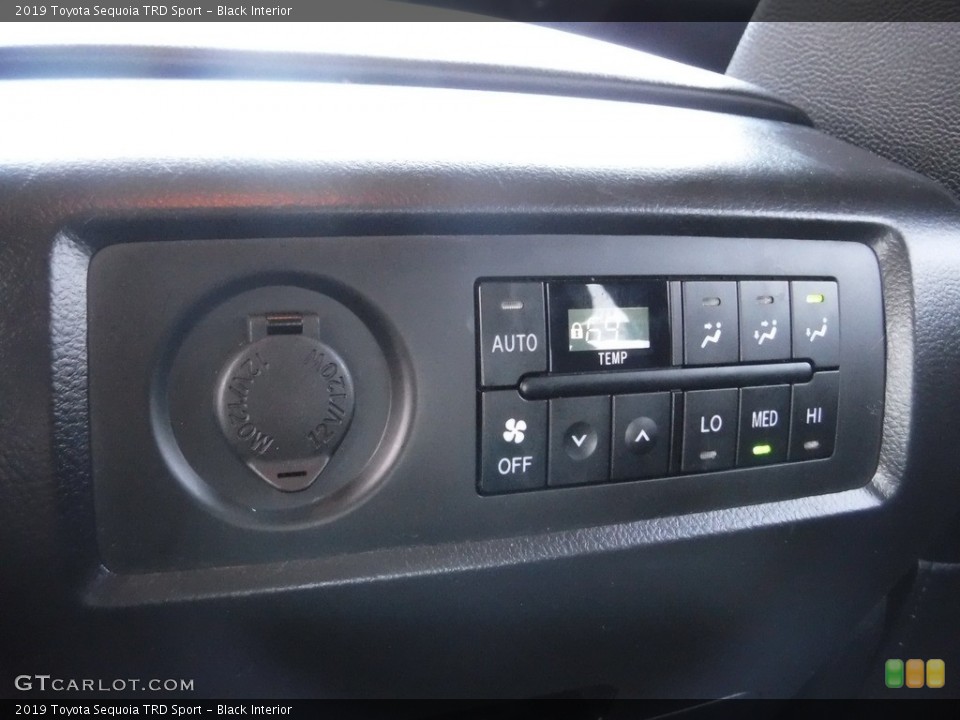 Black Interior Controls for the 2019 Toyota Sequoia TRD Sport #145636103