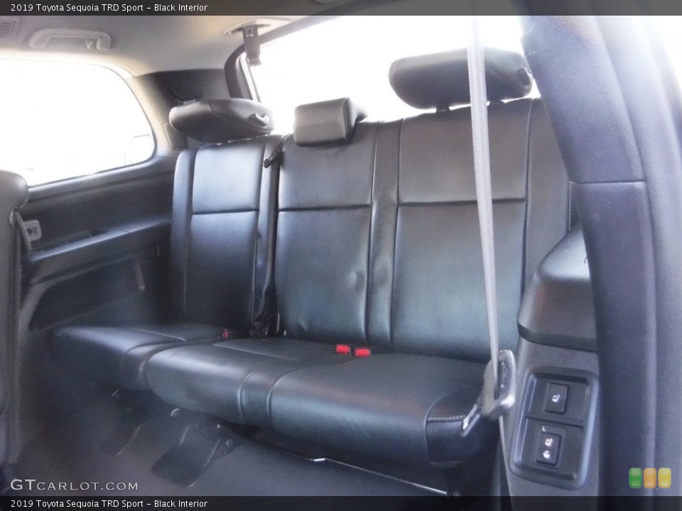 Black Interior Rear Seat for the 2019 Toyota Sequoia TRD Sport #145636115