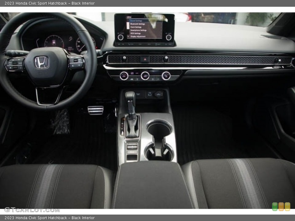Black Interior Dashboard for the 2023 Honda Civic Sport Hatchback #145636166