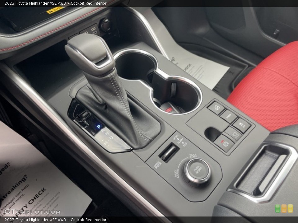 Cockpit Red Interior Transmission for the 2023 Toyota Highlander XSE AWD #145637485