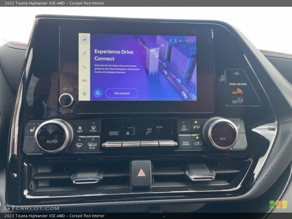 Cockpit Red Interior Controls for the 2023 Toyota Highlander XSE AWD #145637504