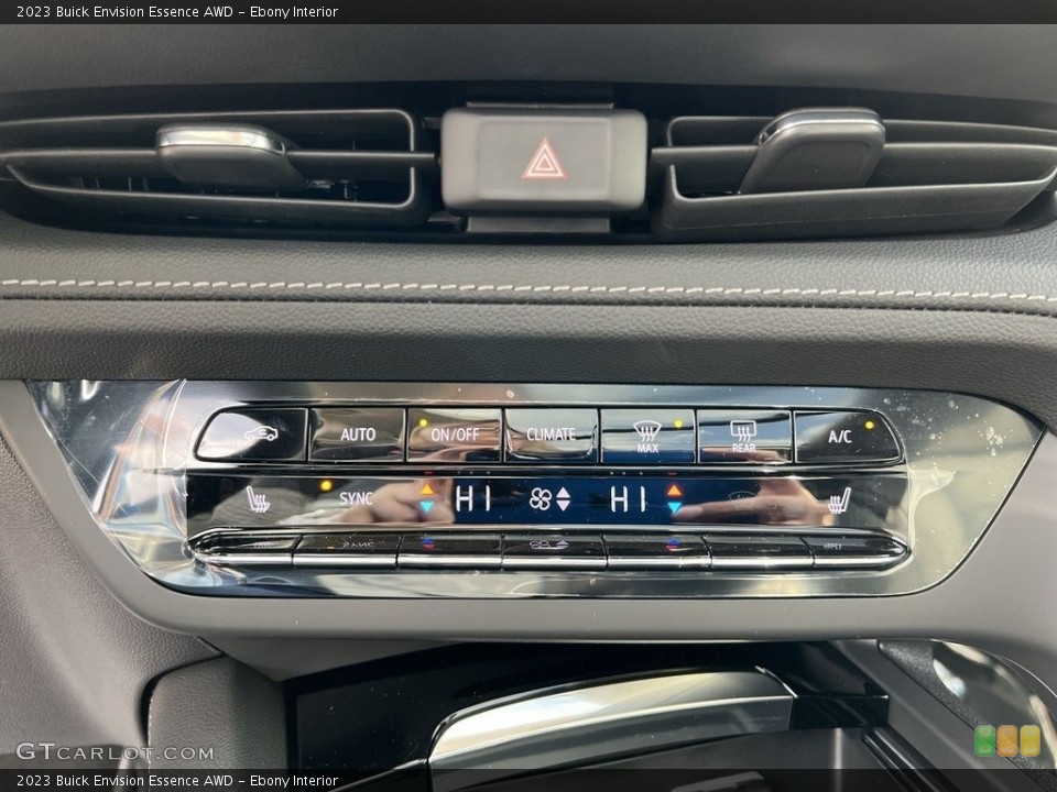 Ebony Interior Controls for the 2023 Buick Envision Essence AWD #145637507