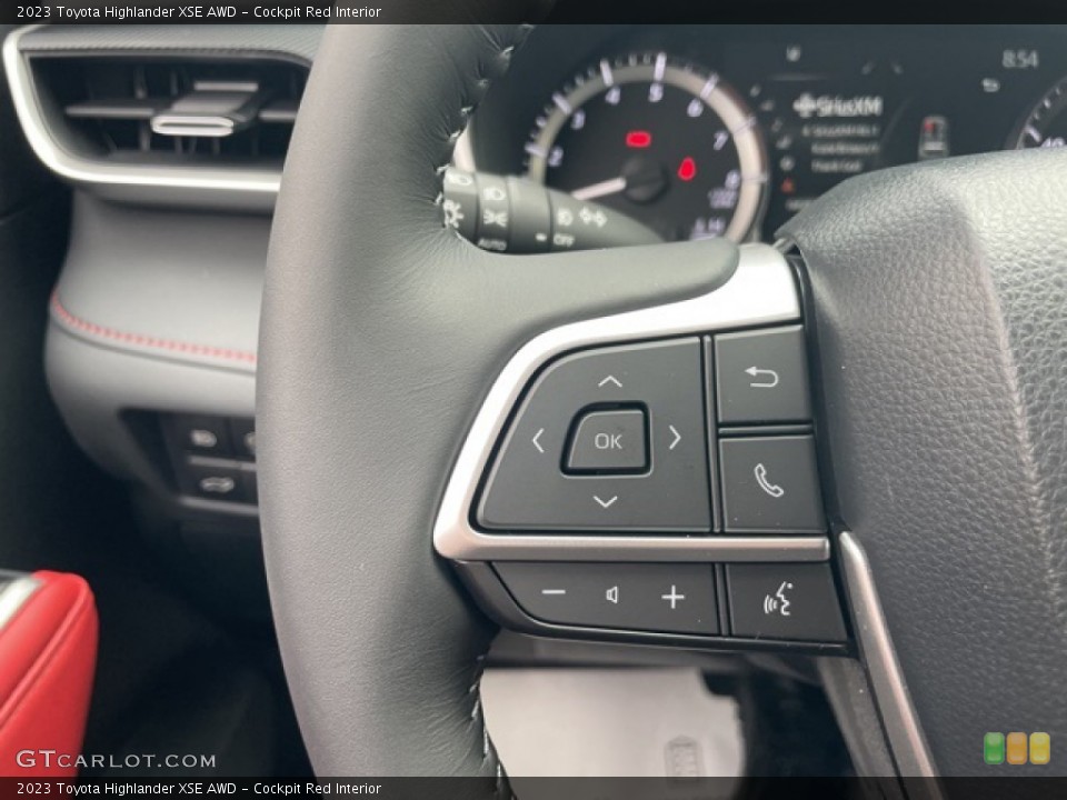 Cockpit Red Interior Steering Wheel for the 2023 Toyota Highlander XSE AWD #145637651