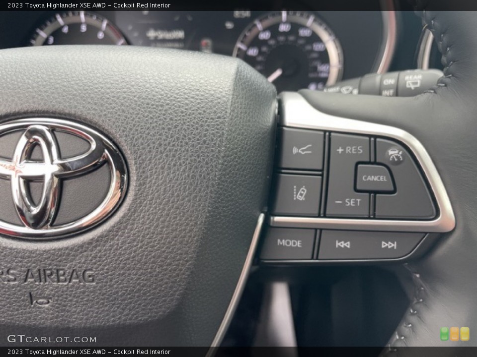 Cockpit Red Interior Steering Wheel for the 2023 Toyota Highlander XSE AWD #145637666