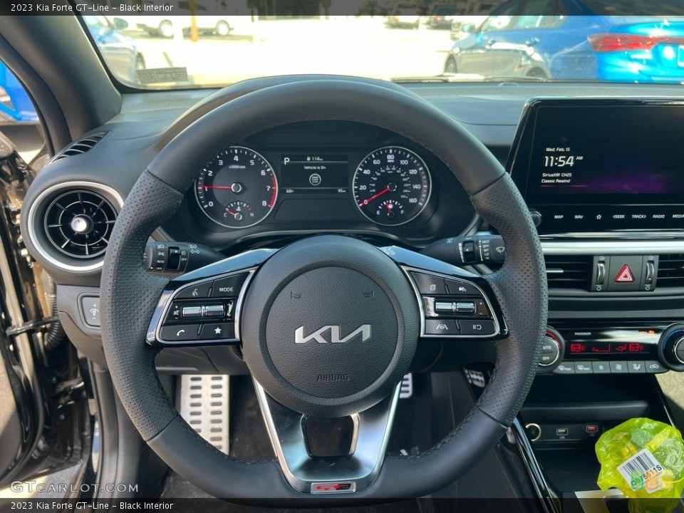 Black Interior Steering Wheel for the 2023 Kia Forte GT-Line #145637711