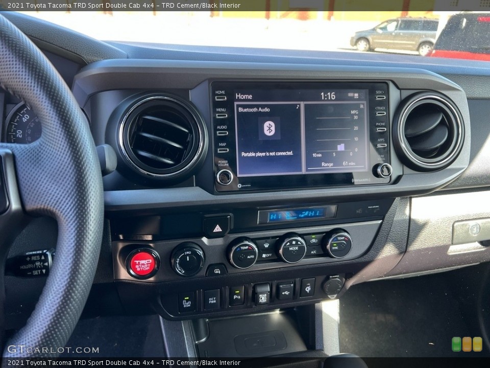 TRD Cement/Black Interior Controls for the 2021 Toyota Tacoma TRD Sport Double Cab 4x4 #145637759