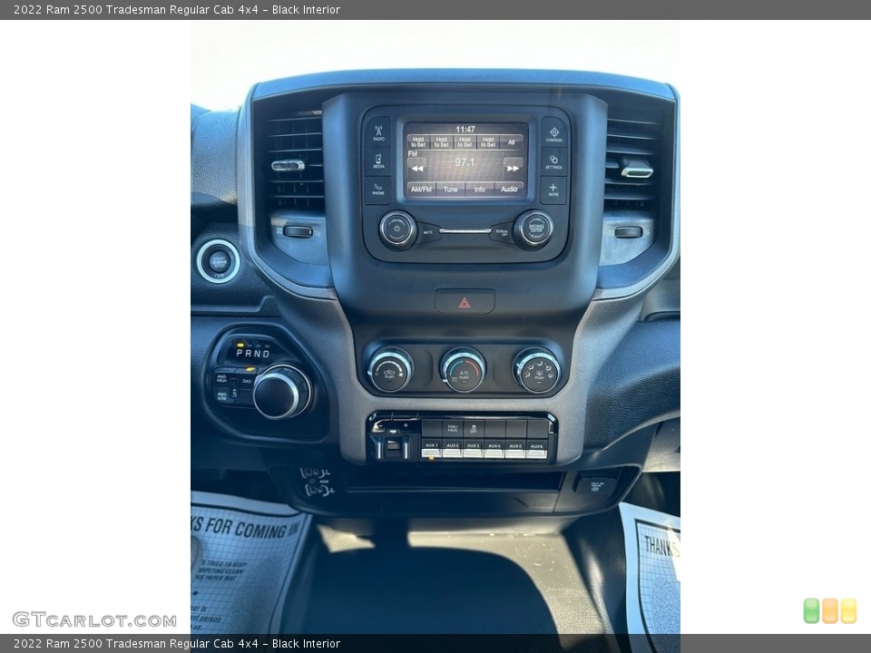 Black Interior Controls for the 2022 Ram 2500 Tradesman Regular Cab 4x4 #145638524