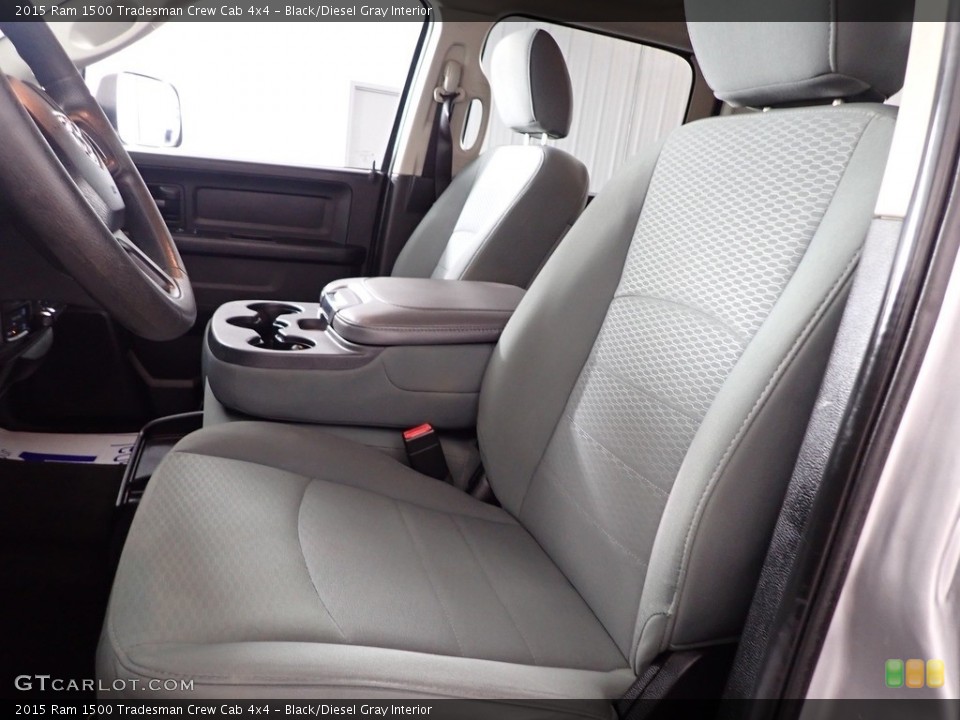 Black/Diesel Gray Interior Front Seat for the 2015 Ram 1500 Tradesman Crew Cab 4x4 #145639571