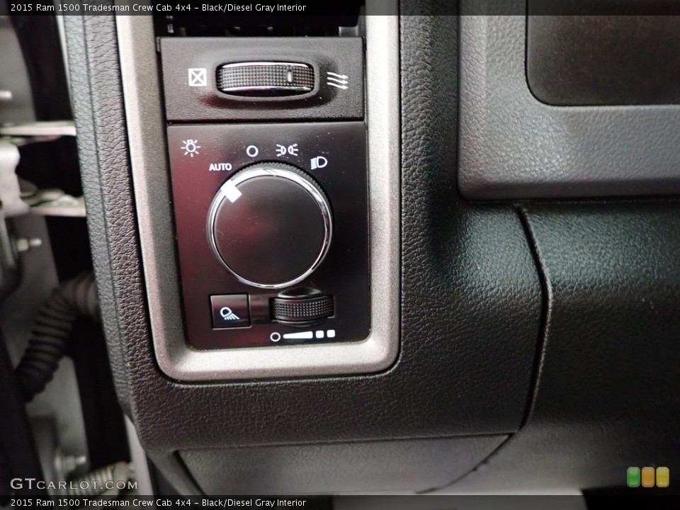 Black/Diesel Gray Interior Controls for the 2015 Ram 1500 Tradesman Crew Cab 4x4 #145639598