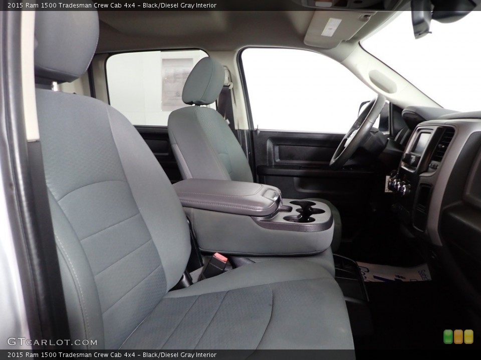 Black/Diesel Gray Interior Front Seat for the 2015 Ram 1500 Tradesman Crew Cab 4x4 #145639859