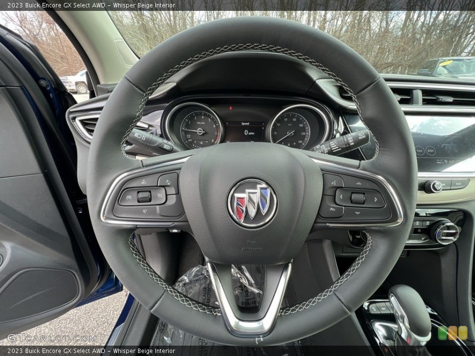 Whisper Beige Interior Steering Wheel for the 2023 Buick Encore GX Select AWD #145642499