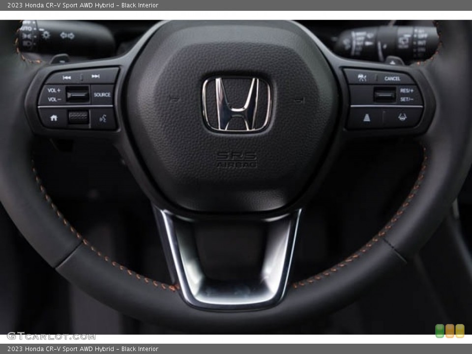 Black Interior Steering Wheel for the 2023 Honda CR-V Sport AWD Hybrid #145642592