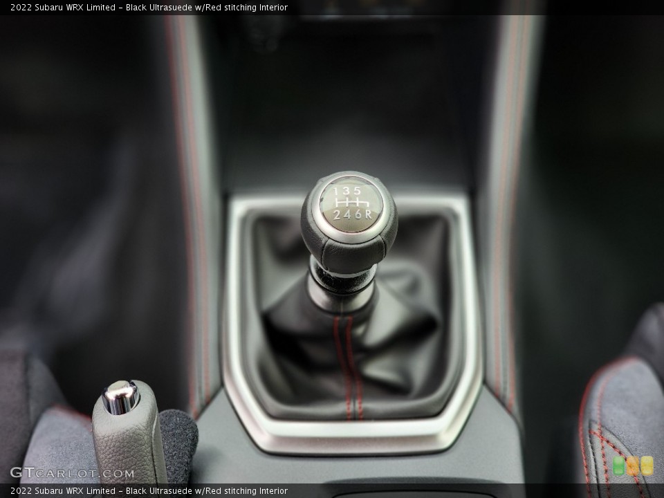 Black Ultrasuede w/Red stitching Interior Transmission for the 2022 Subaru WRX Limited #145644161