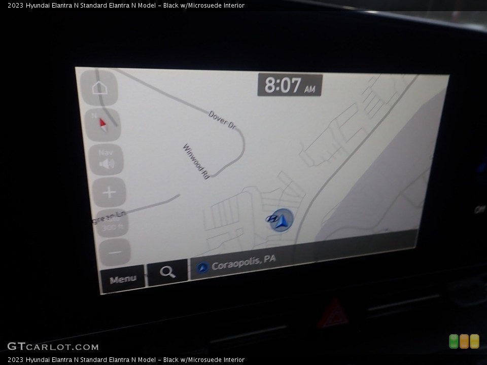 Black w/Microsuede Interior Navigation for the 2023 Hyundai Elantra N  #145644213