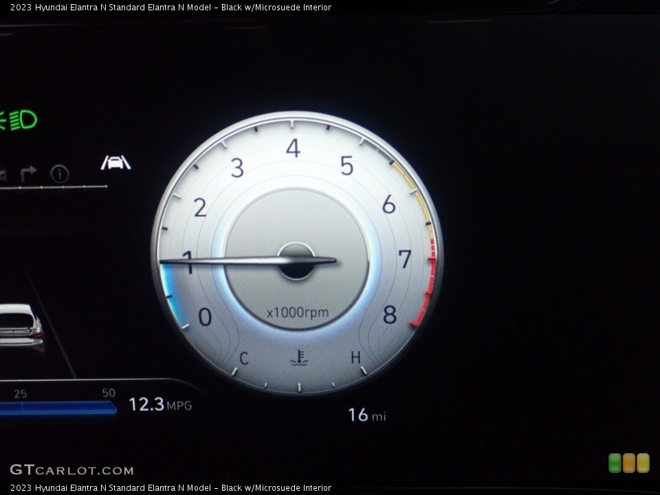 Black w/Microsuede Interior Gauges for the 2023 Hyundai Elantra N  #145644289