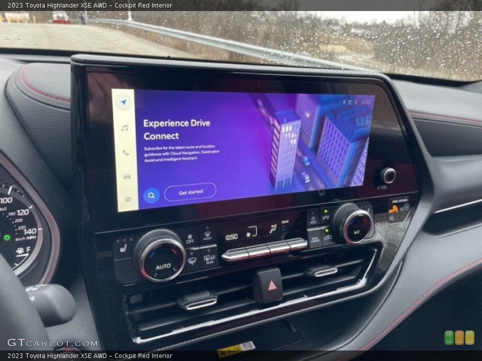 Cockpit Red Interior Controls for the 2023 Toyota Highlander XSE AWD #145644617