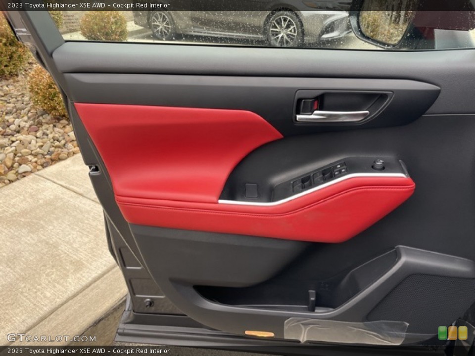 Cockpit Red Interior Door Panel for the 2023 Toyota Highlander XSE AWD #145644958
