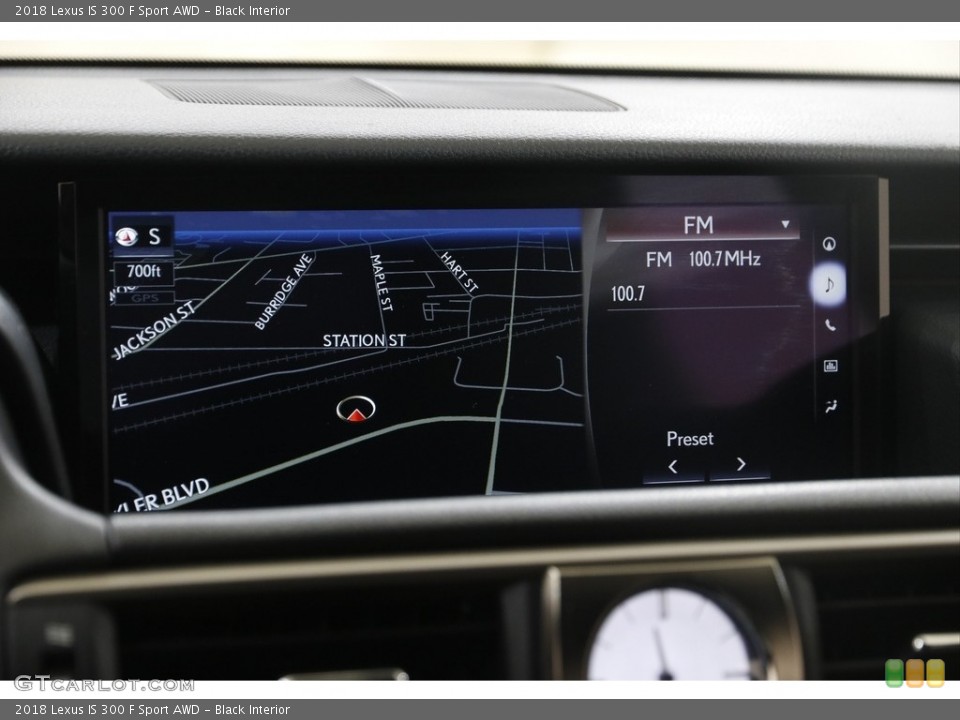 Black Interior Navigation for the 2018 Lexus IS 300 F Sport AWD #145645621