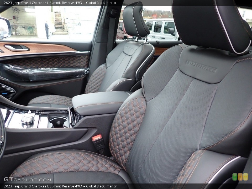 Global Black Interior Front Seat for the 2023 Jeep Grand Cherokee L Summit Reserve 4WD #145646032