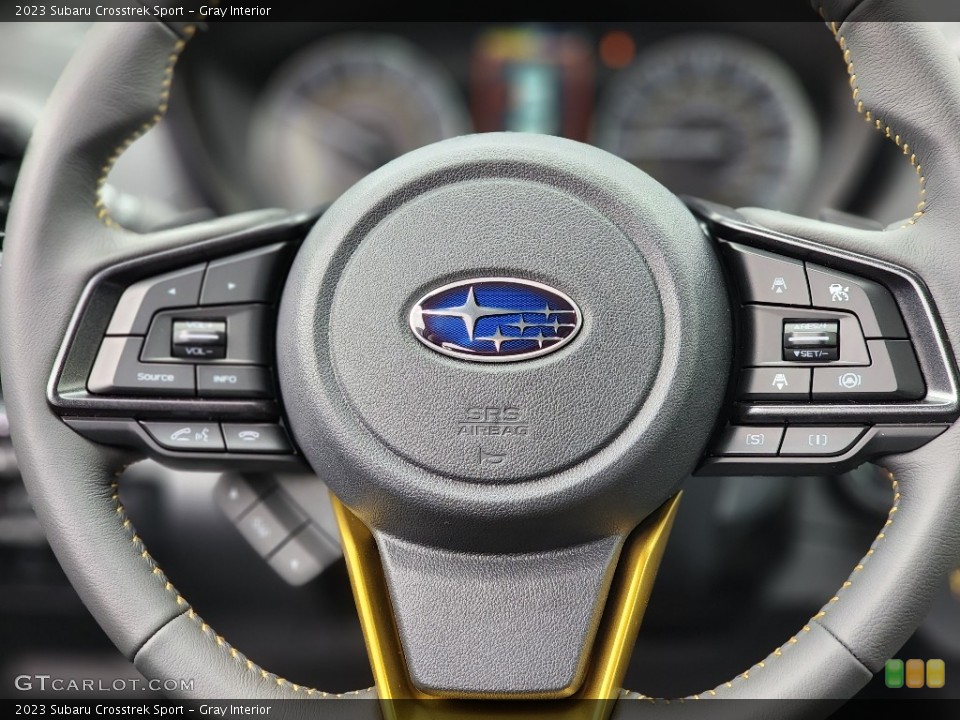 Gray Interior Steering Wheel for the 2023 Subaru Crosstrek Sport #145646785