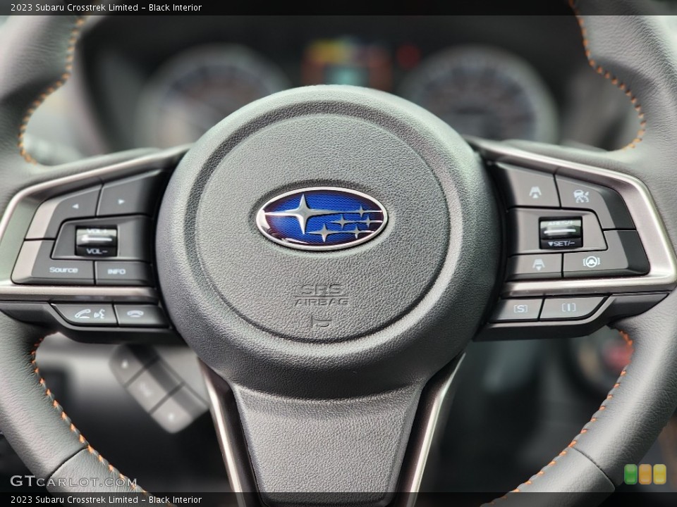 Black Interior Steering Wheel for the 2023 Subaru Crosstrek Limited #145647163