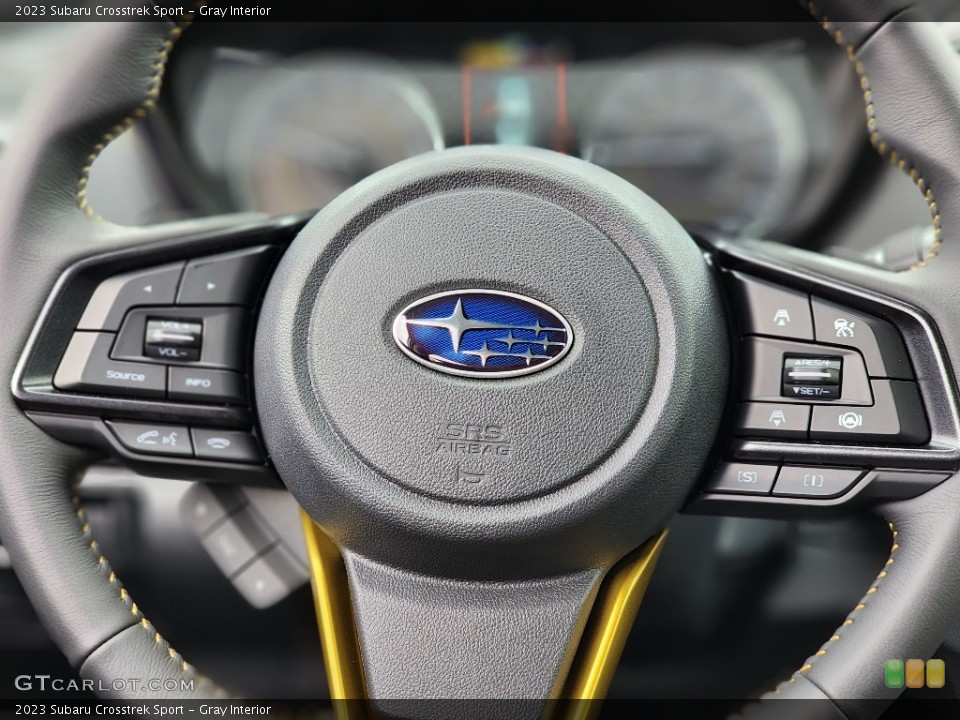Gray Interior Steering Wheel for the 2023 Subaru Crosstrek Sport #145648225