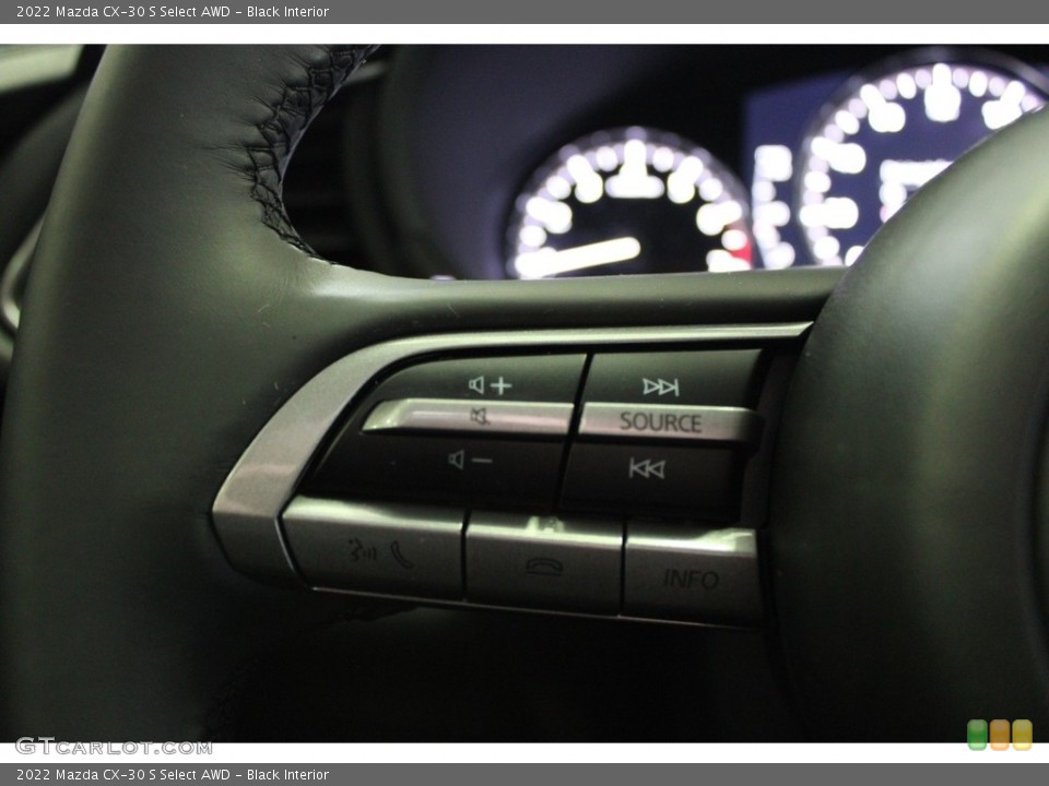 Black Interior Steering Wheel for the 2022 Mazda CX-30 S Select AWD #145648423