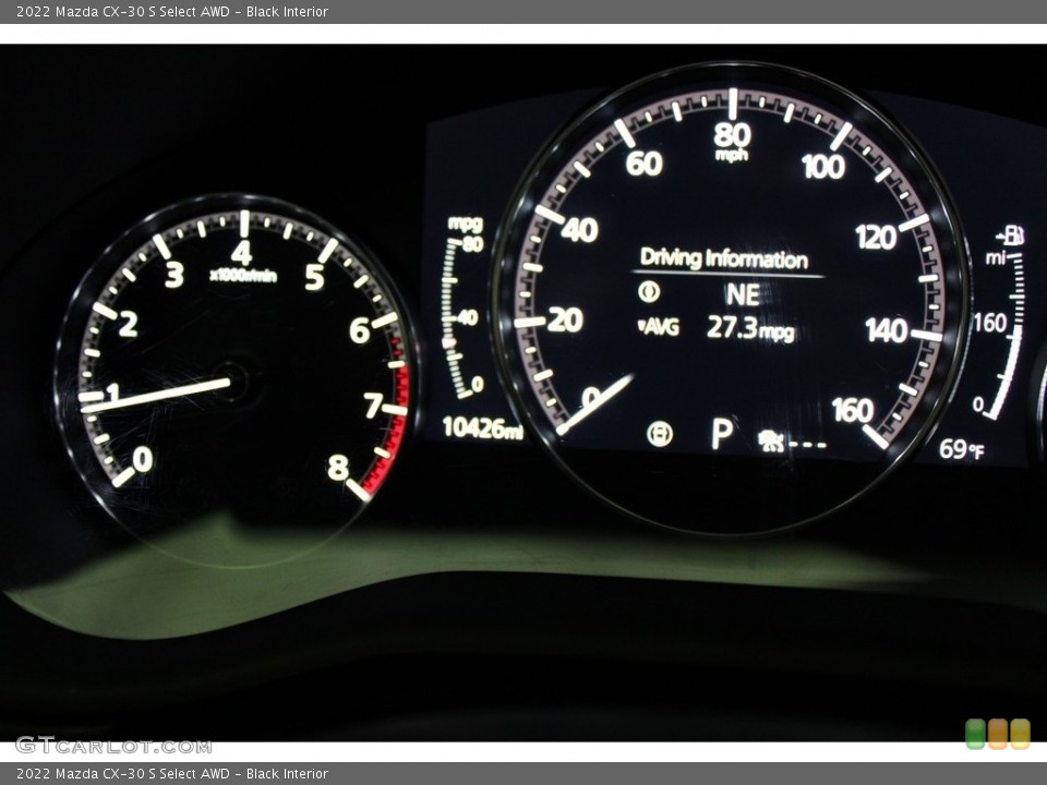 Black Interior Gauges for the 2022 Mazda CX-30 S Select AWD #145648460